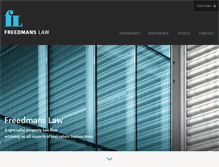 Tablet Screenshot of freedmanslaw.com